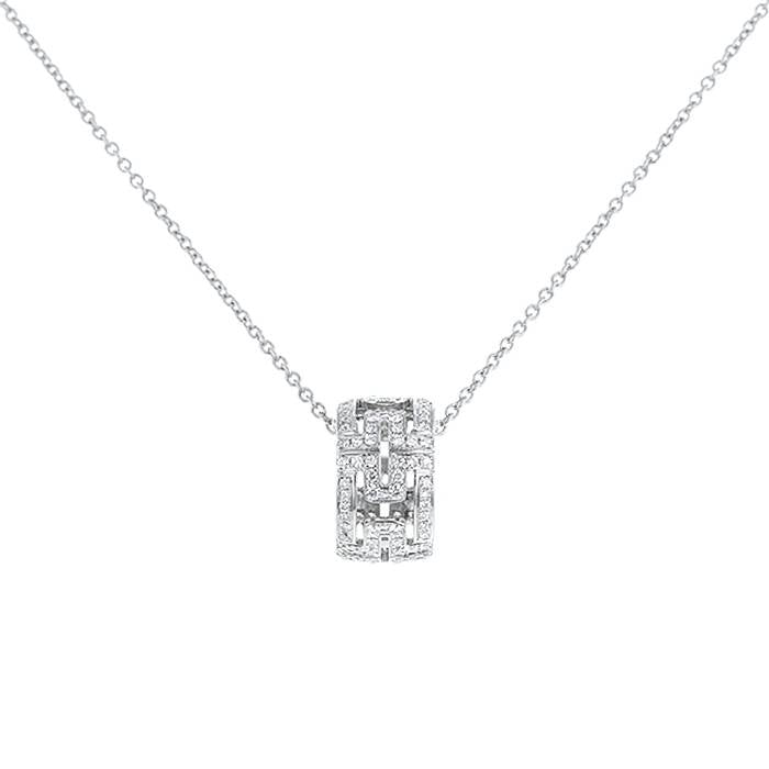 [BloomBling]PARENTESI NECKLACE SILVER DIAMOND