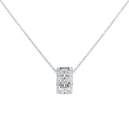[BloomBling]PARENTESI NECKLACE SILVER DIAMOND
