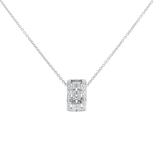 [BloomBling]PARENTESI NECKLACE SILVER DIAMOND