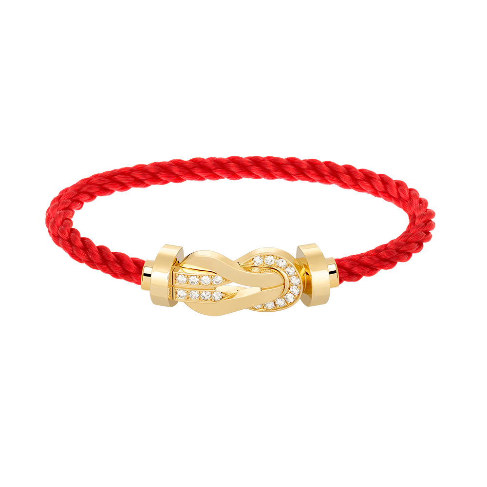 [BloomBling]CHANCE LARGE 8 FIGURE BUCKLE HALF DIAMOND BRACELET GOLD