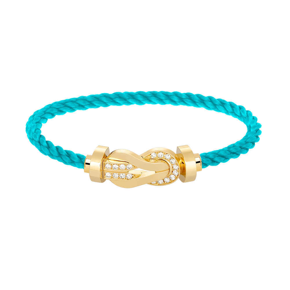 [BloomBling]CHANCE LARGE 8 FIGURE BUCKLE HALF DIAMOND BRACELET GOLD