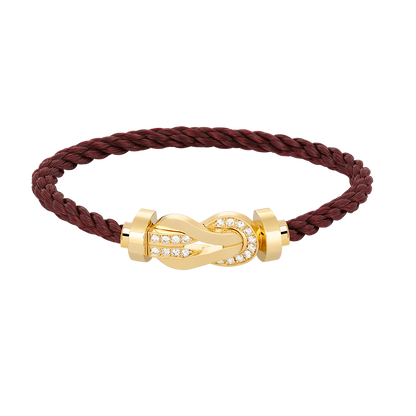[BloomBling]CHANCE LARGE 8 FIGURE BUCKLE HALF DIAMOND BRACELET GOLD