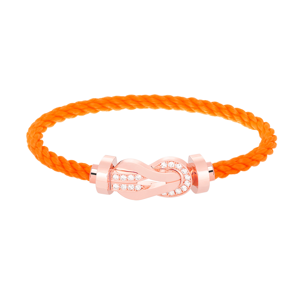 [BloomBling]CHANCE LARGE 8 FIGURE BUCKLE HALF DIAMOND BRACELET ROSE GOLD