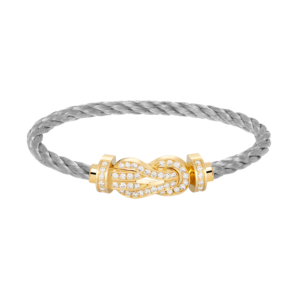 [BloomBling]CHANCE LARGE 8 FIGURE BUCKLE FULLDIAMOND BRACELET GOLD