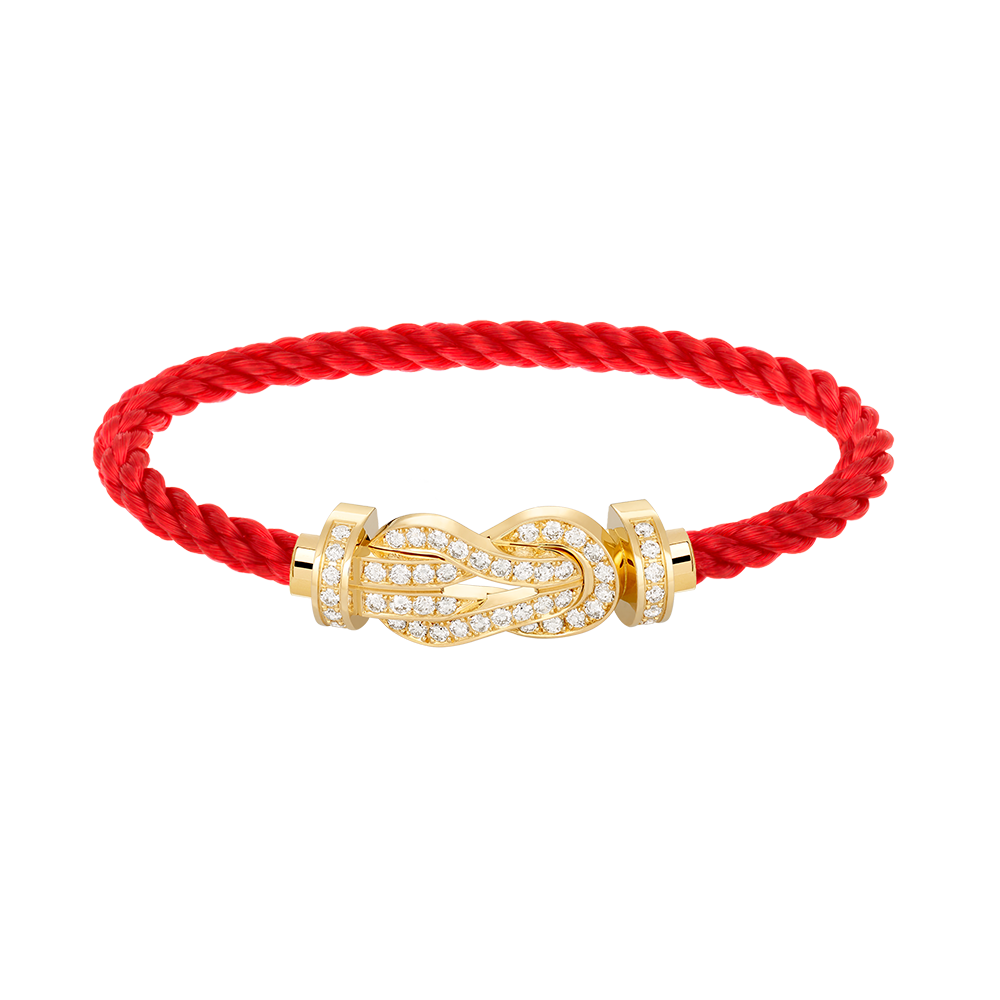 [BloomBling]CHANCE LARGE 8 FIGURE BUCKLE FULLDIAMOND BRACELET GOLD