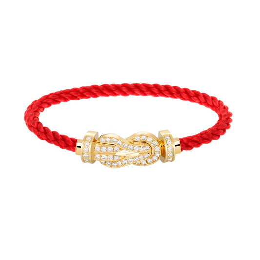 [BloomBling]CHANCE LARGE 8 FIGURE BUCKLE FULLDIAMOND BRACELET GOLD