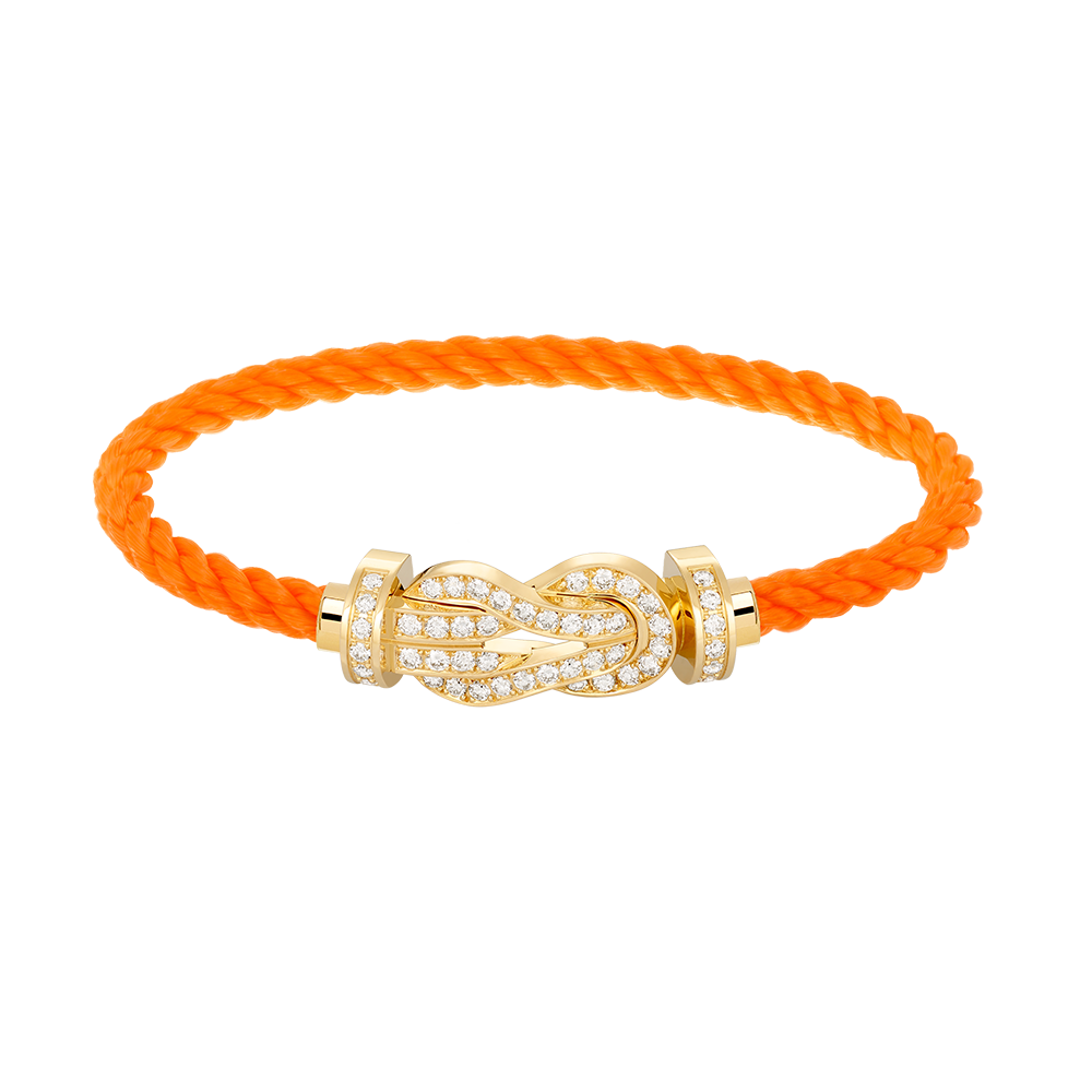 [BloomBling]CHANCE LARGE 8 FIGURE BUCKLE FULLDIAMOND BRACELET GOLD