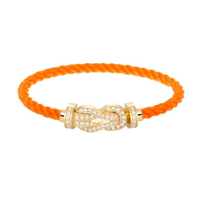 [BloomBling]CHANCE LARGE 8 FIGURE BUCKLE FULLDIAMOND BRACELET GOLD