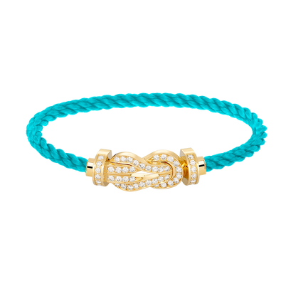 [BloomBling]CHANCE LARGE 8 FIGURE BUCKLE FULLDIAMOND BRACELET GOLD