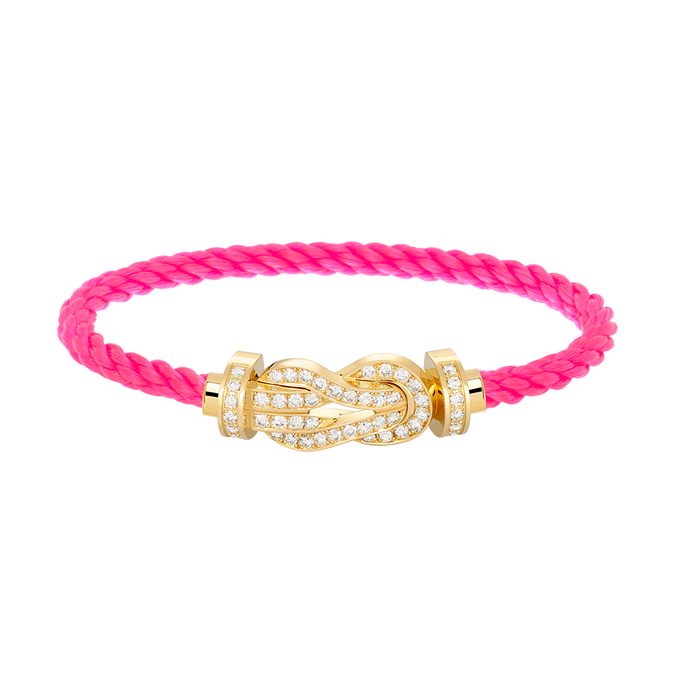[BloomBling]CHANCE LARGE 8 FIGURE BUCKLE FULLDIAMOND BRACELET GOLD