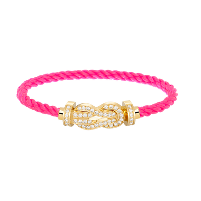 [BloomBling]CHANCE LARGE 8 FIGURE BUCKLE FULLDIAMOND BRACELET GOLD