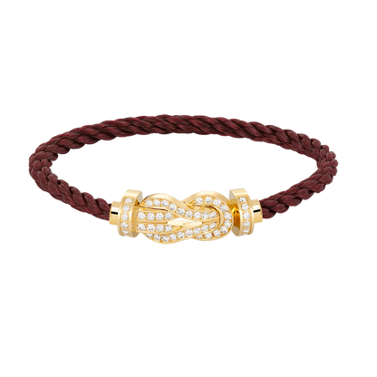 [BloomBling]CHANCE LARGE 8 FIGURE BUCKLE FULLDIAMOND BRACELET GOLD