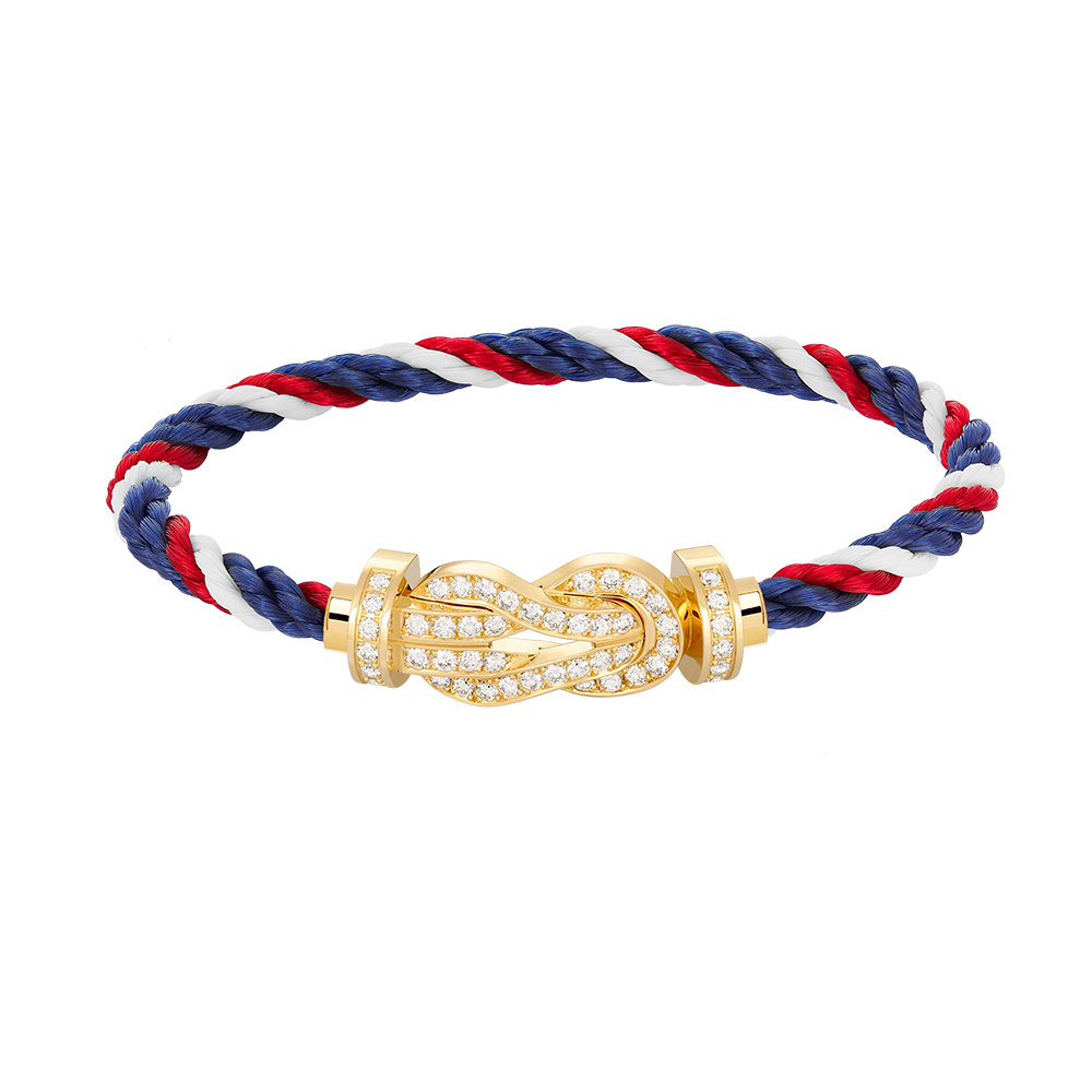 [BloomBling]CHANCE LARGE 8 FIGURE BUCKLE FULLDIAMOND BRACELET GOLD