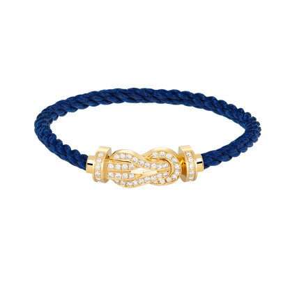 [BloomBling]CHANCE LARGE 8 FIGURE BUCKLE FULLDIAMOND BRACELET GOLD