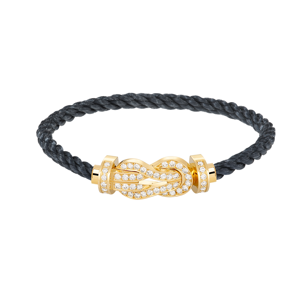 [BloomBling]CHANCE LARGE 8 FIGURE BUCKLE FULLDIAMOND BRACELET GOLD