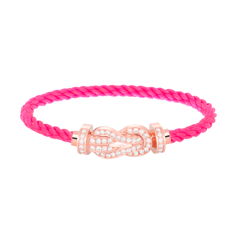 [BloomBling]CHANCE LARGE 8 FIGURE BUCKLE FULL DIAMOND BRACELET ROSE GOLD