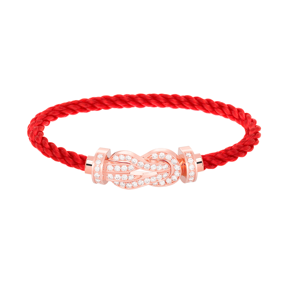 [BloomBling]CHANCE LARGE 8 FIGURE BUCKLE FULL DIAMOND BRACELET ROSE GOLD