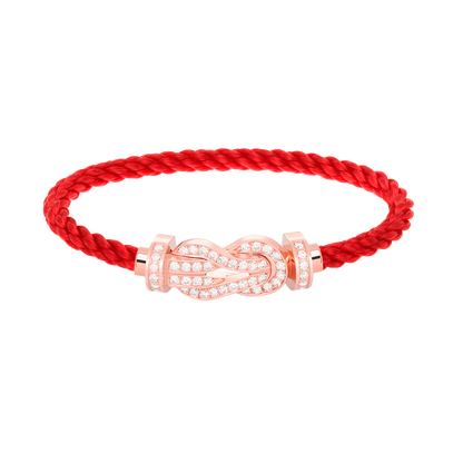 [BloomBling]CHANCE LARGE 8 FIGURE BUCKLE FULL DIAMOND BRACELET ROSE GOLD