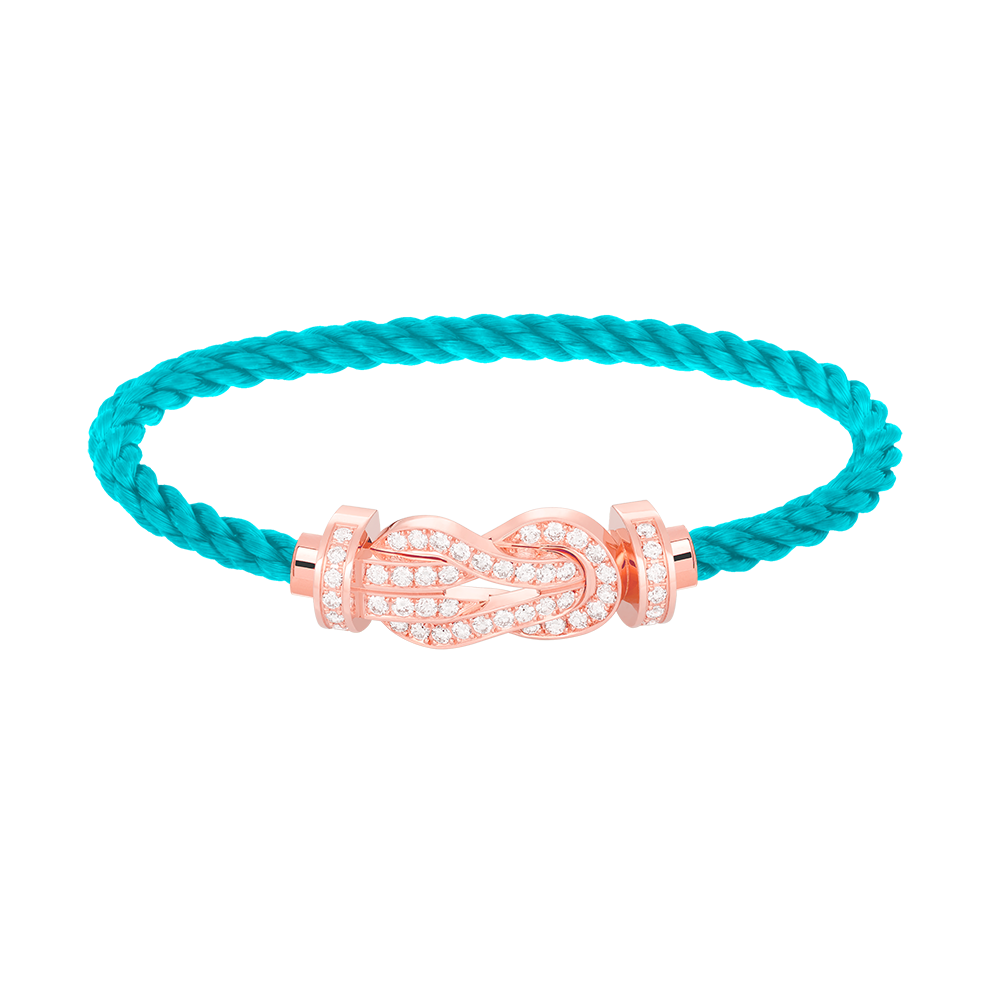 [BloomBling]CHANCE LARGE 8 FIGURE BUCKLE FULL DIAMOND BRACELET ROSE GOLD