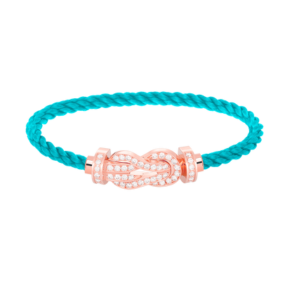 [BloomBling]CHANCE LARGE 8 FIGURE BUCKLE FULL DIAMOND BRACELET ROSE GOLD
