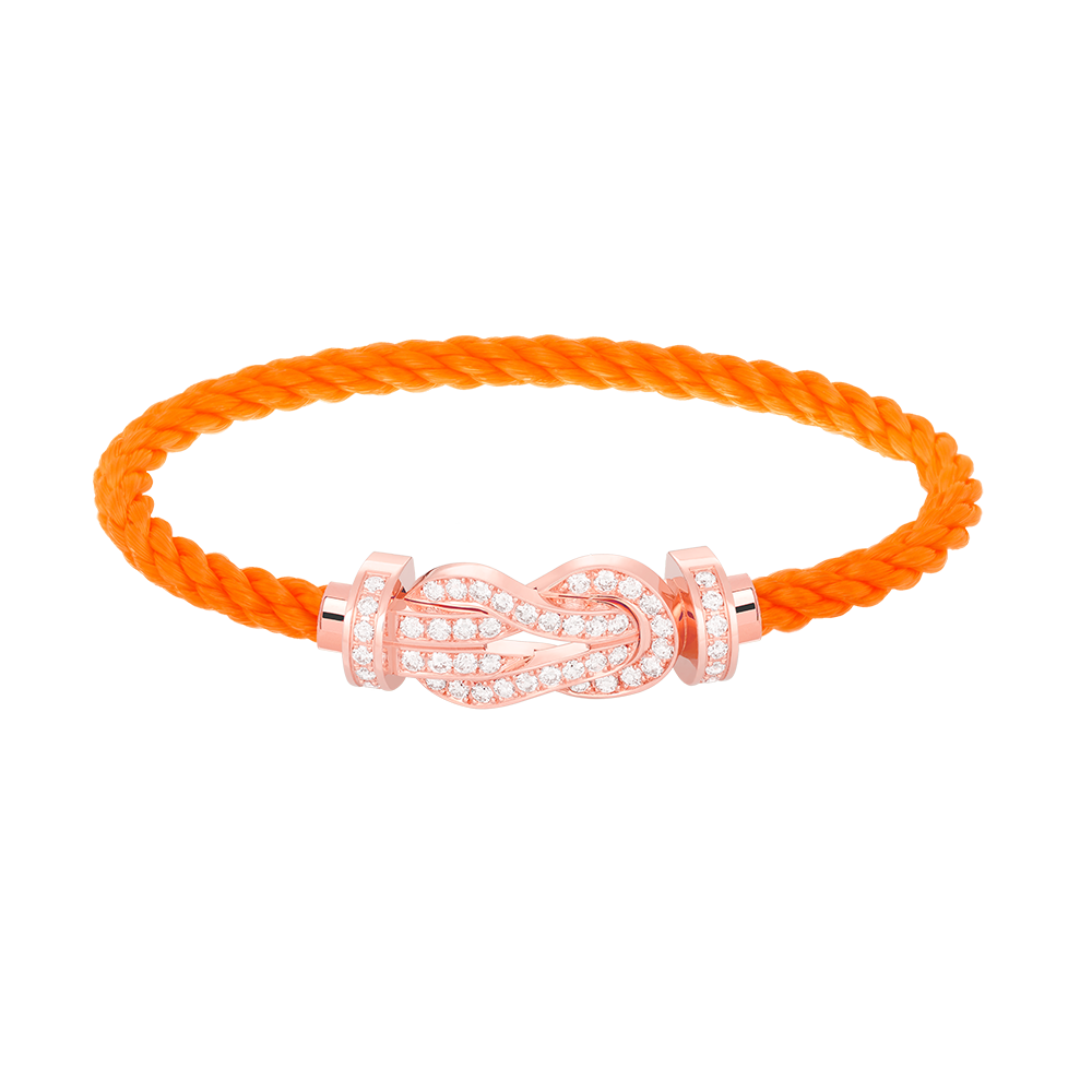 [BloomBling]CHANCE LARGE 8 FIGURE BUCKLE FULL DIAMOND BRACELET ROSE GOLD