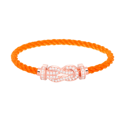 [BloomBling]CHANCE LARGE 8 FIGURE BUCKLE FULL DIAMOND BRACELET ROSE GOLD
