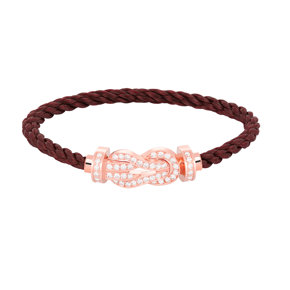 [BloomBling]CHANCE LARGE 8 FIGURE BUCKLE FULL DIAMOND BRACELET ROSE GOLD