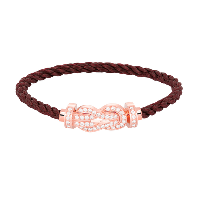 [BloomBling]CHANCE LARGE 8 FIGURE BUCKLE FULL DIAMOND BRACELET ROSE GOLD