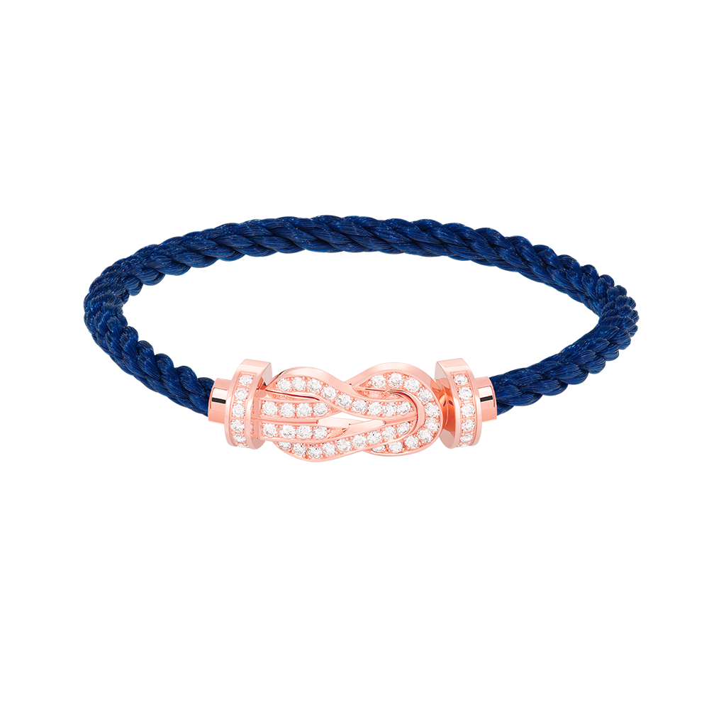 [BloomBling]CHANCE LARGE 8 FIGURE BUCKLE FULL DIAMOND BRACELET ROSE GOLD