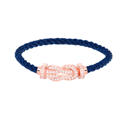 [BloomBling]CHANCE LARGE 8 FIGURE BUCKLE FULL DIAMOND BRACELET ROSE GOLD
