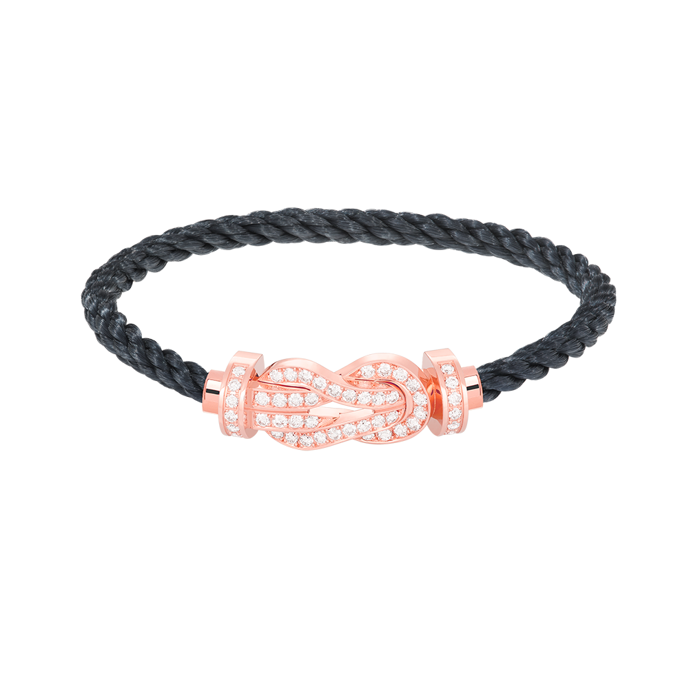 [BloomBling]CHANCE LARGE 8 FIGURE BUCKLE FULL DIAMOND BRACELET ROSE GOLD