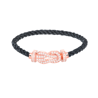 [BloomBling]CHANCE LARGE 8 FIGURE BUCKLE FULL DIAMOND BRACELET ROSE GOLD