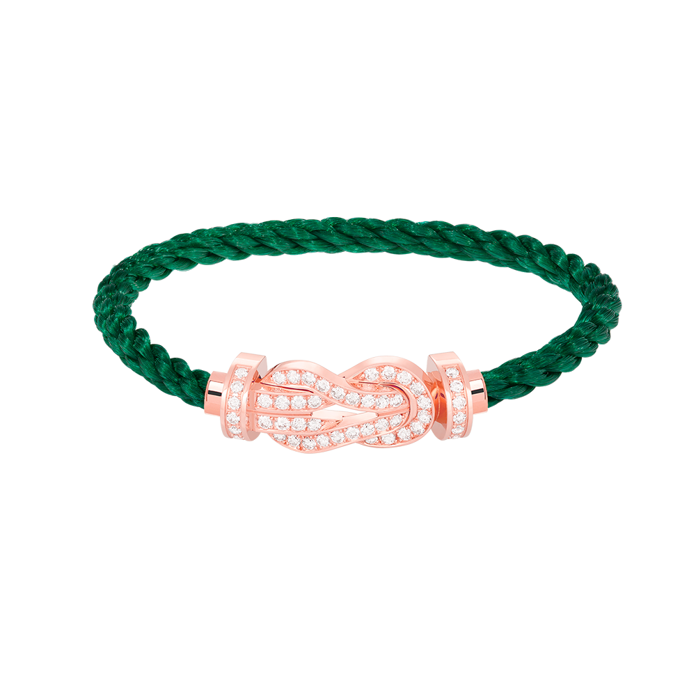 [BloomBling]CHANCE LARGE 8 FIGURE BUCKLE FULL DIAMOND BRACELET ROSE GOLD