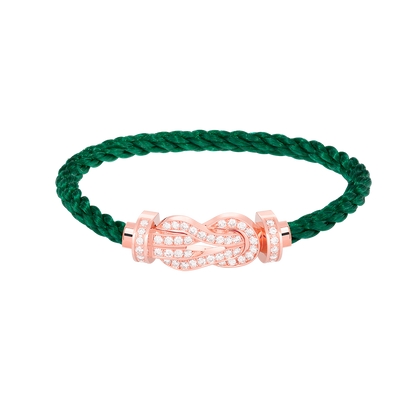 [BloomBling]CHANCE LARGE 8 FIGURE BUCKLE FULL DIAMOND BRACELET ROSE GOLD