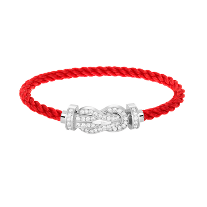 [BloomBling]CHANCE LARGE 8 FIGURE BUCKLE FULL DIAMOND BRACELET SILVER