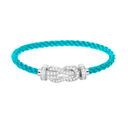 [BloomBling]CHANCE LARGE 8 FIGURE BUCKLE FULL DIAMOND BRACELET SILVER