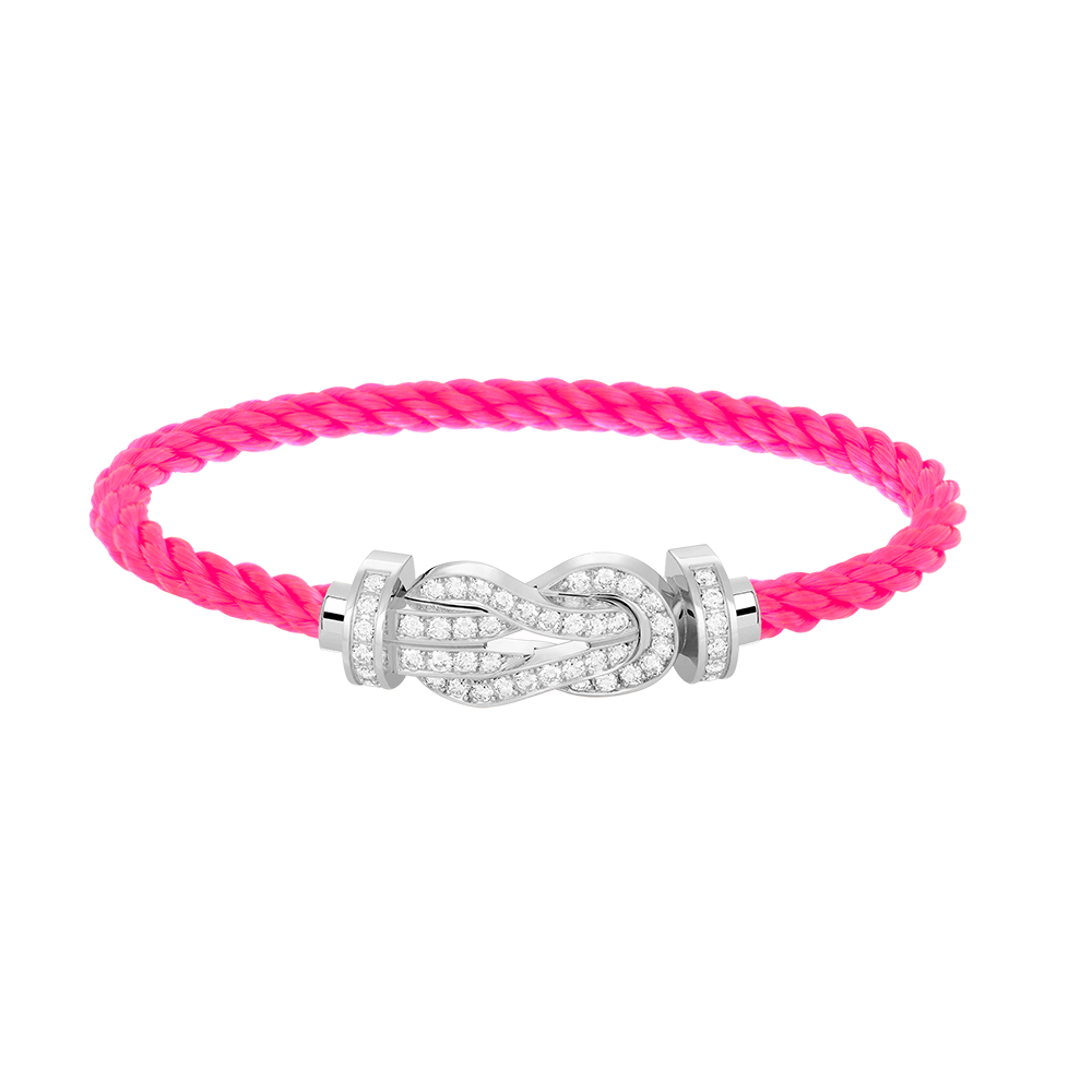 [BloomBling]CHANCE LARGE 8 FIGURE BUCKLE FULL DIAMOND BRACELET SILVER