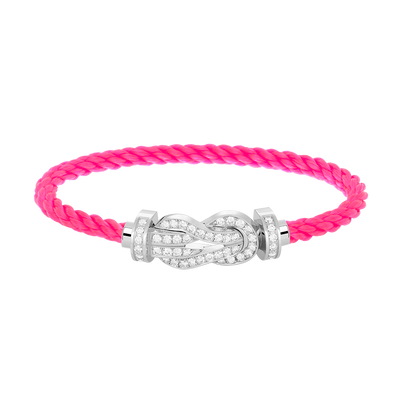 [BloomBling]CHANCE LARGE 8 FIGURE BUCKLE FULL DIAMOND BRACELET SILVER
