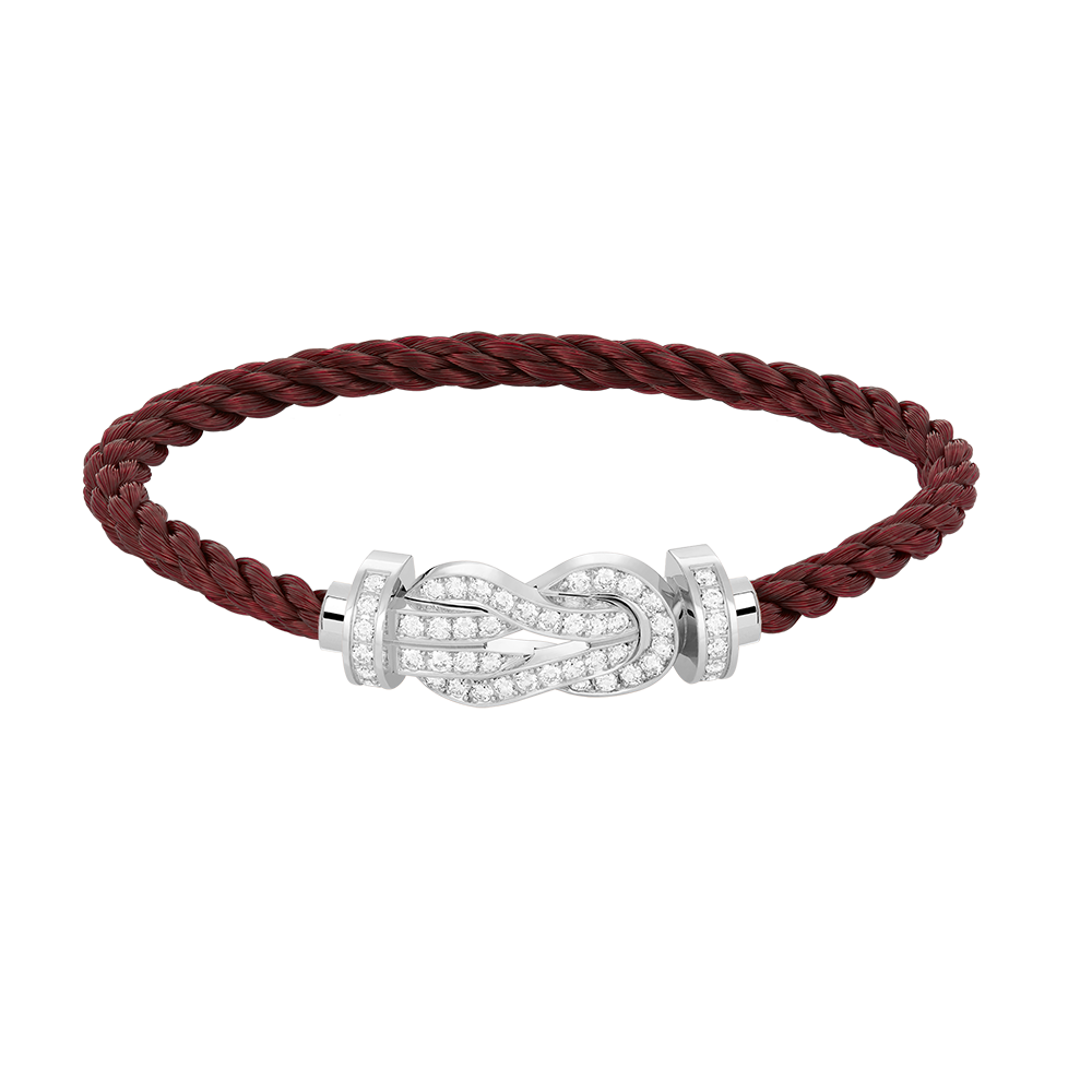 [BloomBling]CHANCE LARGE 8 FIGURE BUCKLE FULL DIAMOND BRACELET SILVER
