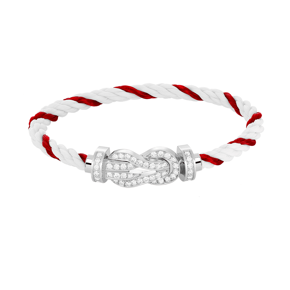 [BloomBling]CHANCE LARGE 8 FIGURE BUCKLE FULL DIAMOND BRACELET SILVER