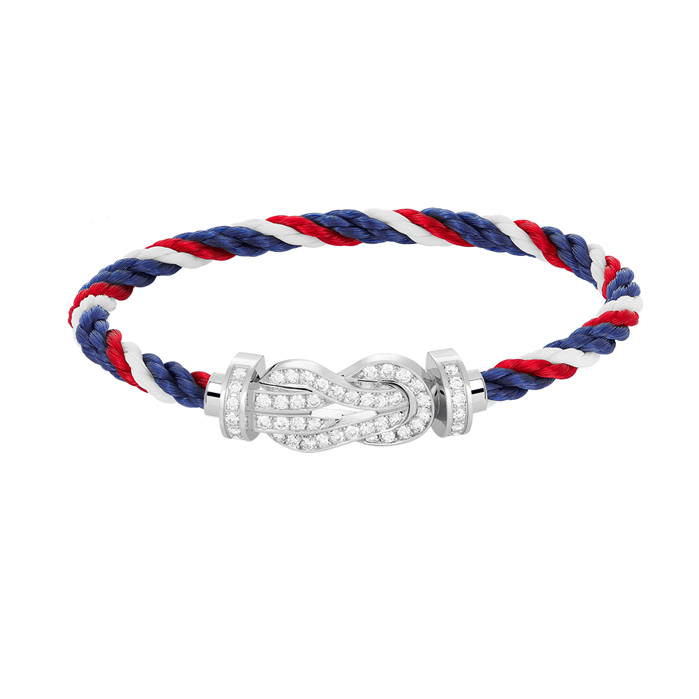 [BloomBling]CHANCE LARGE 8 FIGURE BUCKLE FULL DIAMOND BRACELET SILVER