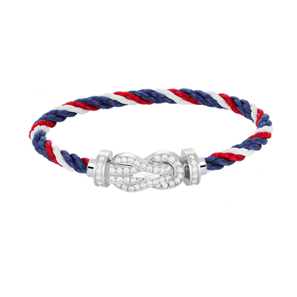 [BloomBling]CHANCE LARGE 8 FIGURE BUCKLE FULL DIAMOND BRACELET SILVER