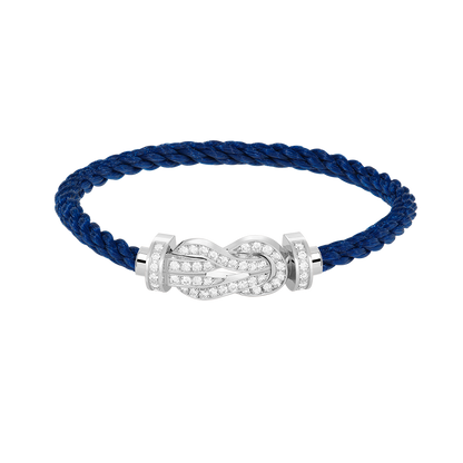 [BloomBling]CHANCE LARGE 8 FIGURE BUCKLE FULL DIAMOND BRACELET SILVER