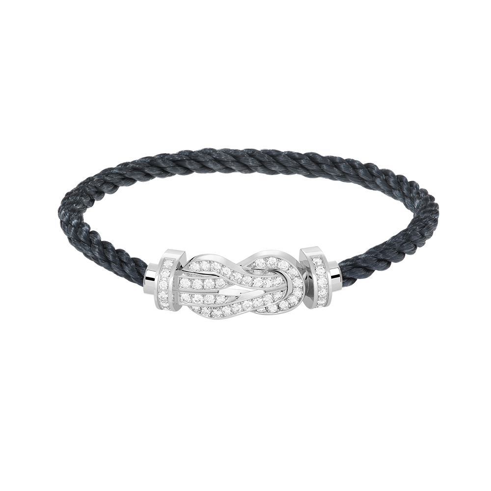 [BloomBling]CHANCE LARGE 8 FIGURE BUCKLE FULL DIAMOND BRACELET SILVER