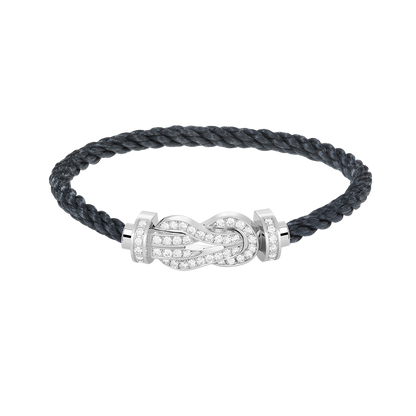 [BloomBling]CHANCE LARGE 8 FIGURE BUCKLE FULL DIAMOND BRACELET SILVER