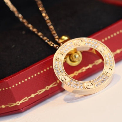 [BloomBling]LOVE NECKLACE ADJUSTABLE ROSE GOLD
