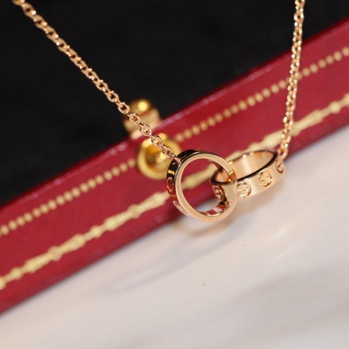 [BloomBling]LOVE NECKLACE PINK GOLD AND SILVER