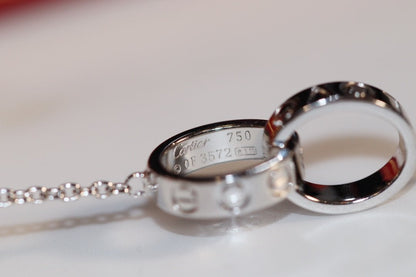 [BloomBling]LOVE NECKLACE PINK GOLD AND SILVER