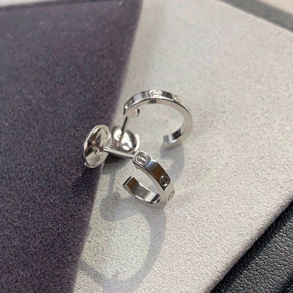 [BloomBling]LOVE EARRINGS 2.65MM SILVER