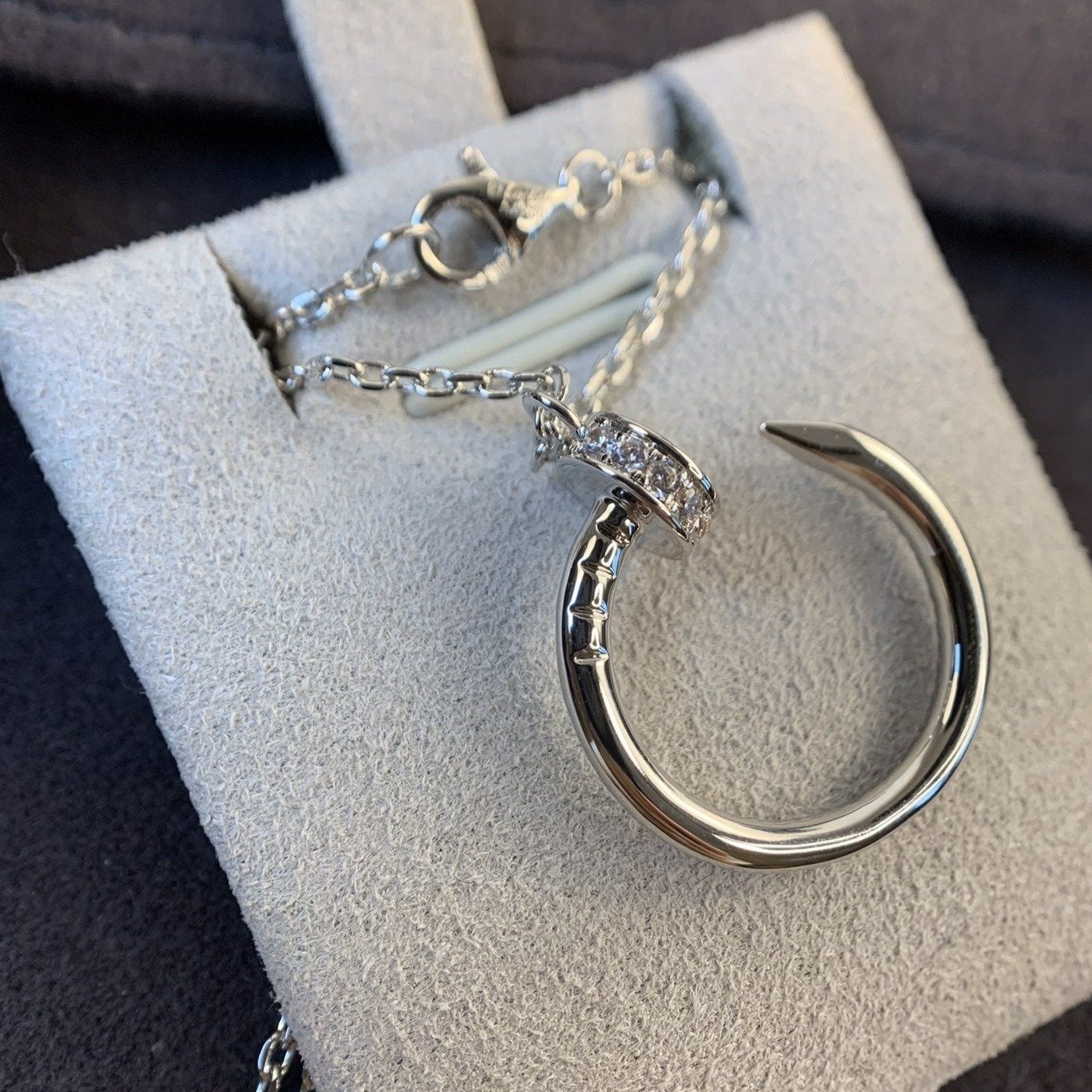 [BloomBling]JUSTE NECKLACE SILVER DIAMONDS